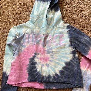 Justice cropped sweater girls size 6/7